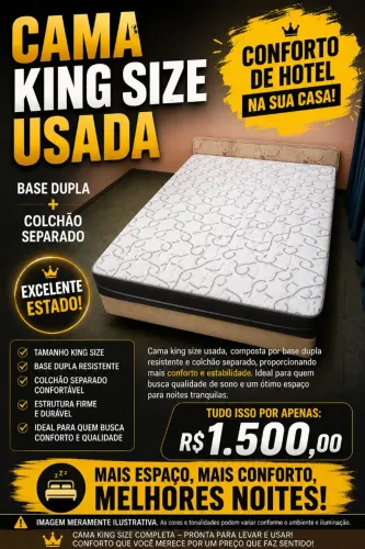 ? COLCHÃO KING SIZE - CONFORTO E QUALIDADE ?