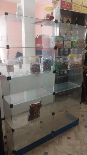 Vitrine de vidro papar comercio