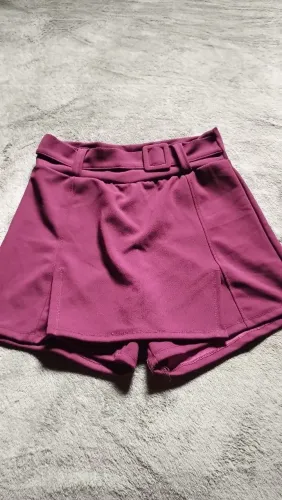 Short saia novo tecido grosso estica