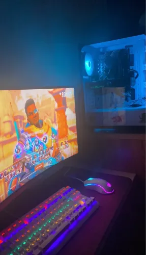Pc gamer rtx3050 e monitor curvo 144hz