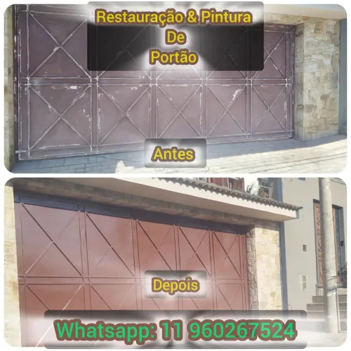 Restauração e pintura de portão 