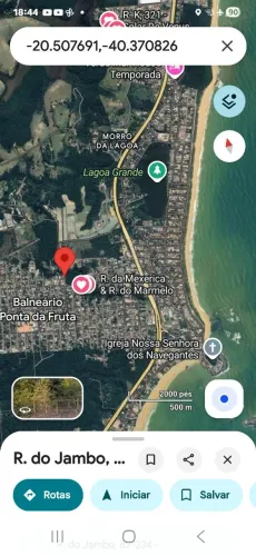 BALNEÁRIO PONTA DA FRUTA-VILA VELHA/ES, 2 lotes a preço de um,  R$ 50 mil de entrada troco