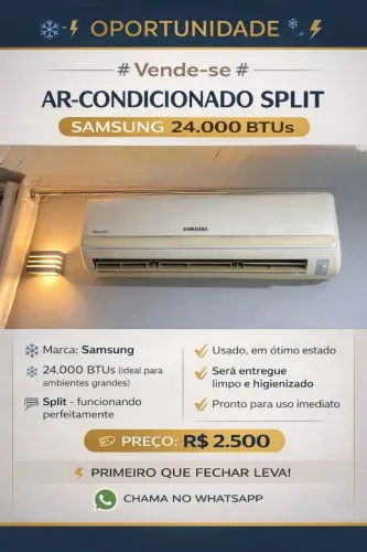 AR CONDICIONADO SAMSUNG 24000 BTU
