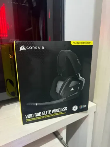 Headset Gamer Corsair Void Elite Stereo Sem Fio - Múltiplas Plataformas, Carbono