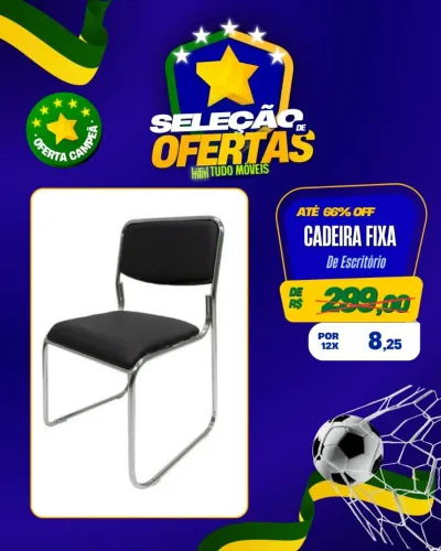 Cadeira fixa de escritório 