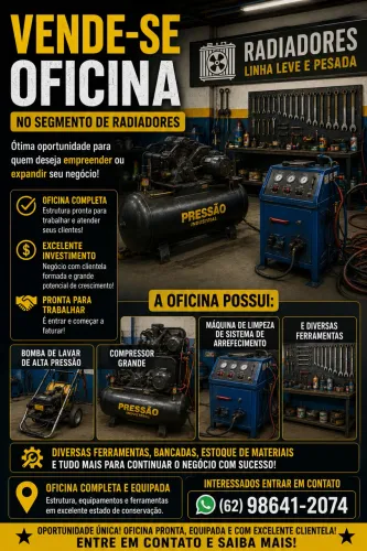 Vendo oficina no segmento de radiadores