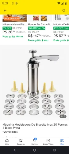 Vendo 2 Máquina modeladora de biscoitos  nova caixa 