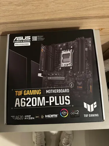 Placa-Mãe Asus Tuf Gaming A620m-Plus, AMD AM5, Micro Atx, DDR5