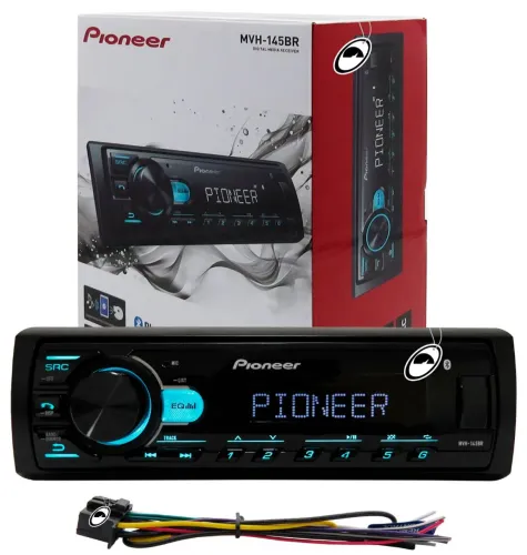 Som radio pioneer toca cd bluetooth mp3 automotivo pra carro