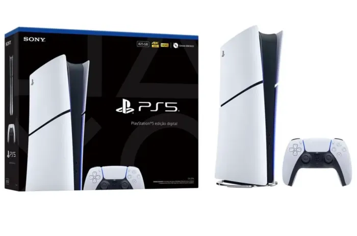 Sony PlayStation 5. Edição Digital. SSD 825GB. Controle Sem Fio DualSense