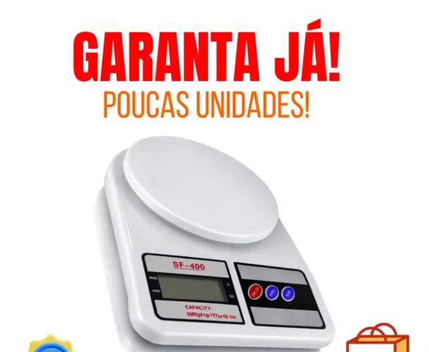 Balança de cozinha precisão até 10kg