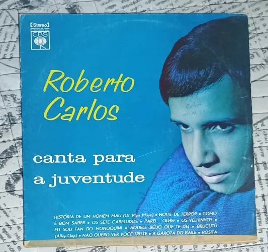 LP original Roberto Carlos - Canta para a Juventude, lançado pela CBS.