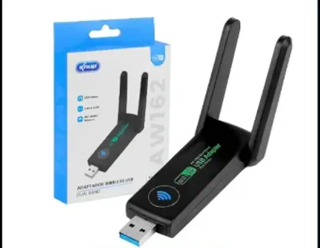 ANTENA ADAPTADOR WI-FI USB DUAL BAND 5GHZ KNUP KP-AW162