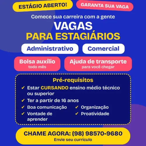 VAGA DE ESTÁGIO