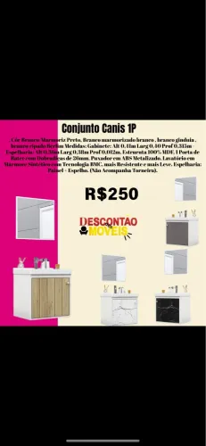 Armário com espelho para banheiro