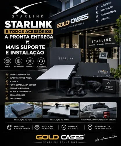 Starlink Mini à Pronta Entrega | Acessórios + Instalação