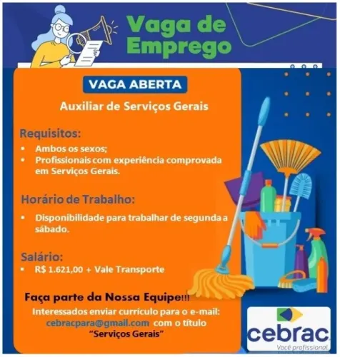 Auxiliar de Serviços Gerais
