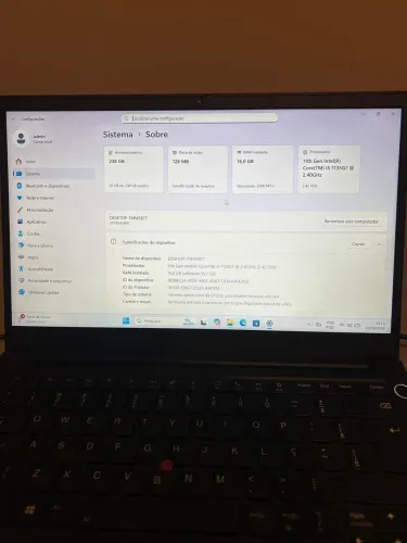 Notebook Lenovo ThinkPad I5 11th 16gb ram