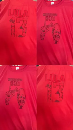 CAMISAS PERSONALIZADAS DO LULA