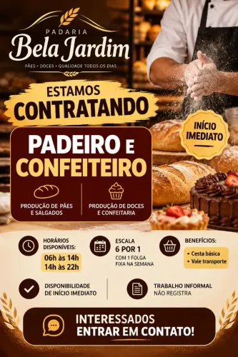 Padeiro e confeiteiro