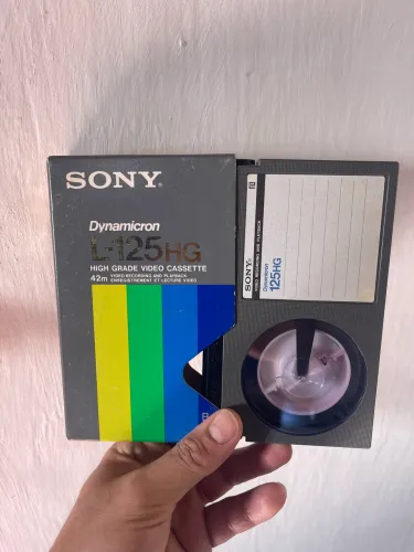 Lote com 3 fitas betamax