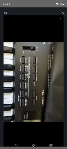 Teclado com teclas sensitivas