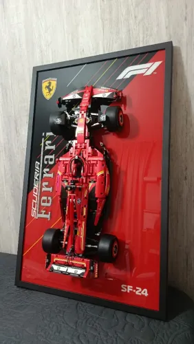 Quadro Fórmula 1 F1 com Miniatura 80x50 - Personalizado
