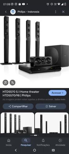 Vende-se um home theater com 4 torres