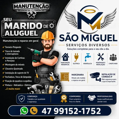 Serviços Diversos e Instalação e Manutenções residencial