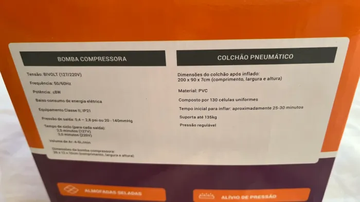 Kit Colchão Pneumático Bivolt