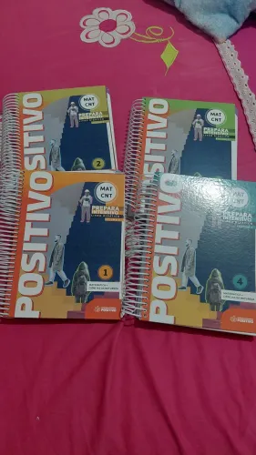 kit livro prepara positivo (linguagens e exatas completos)