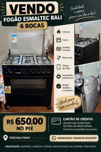 Fogão seminovo 