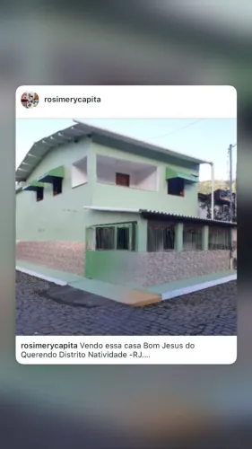 Vendo Casa em Bom Jesus do Querendo - distrito Natividade RJ