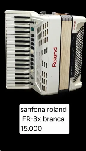 sanfona roland FR-3x branca *