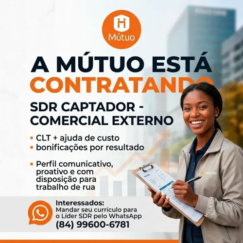 VAGA DE EMPREGO CARTEIRA ASSINADA!