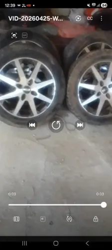 vendo ou troco esse jogo de rodas ar 16  com pneus meia vidas com outra rodas  ar 15