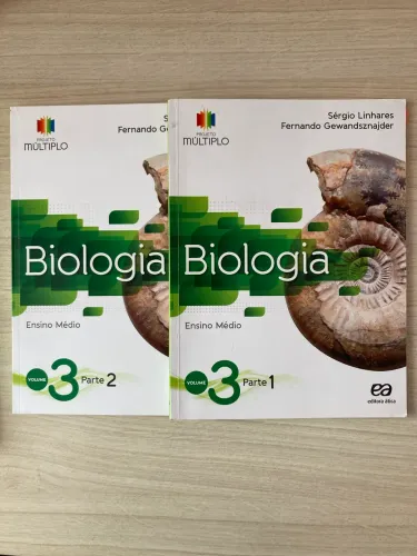 Kit livros Biologia 3º ano do ensino médio, editora àtica