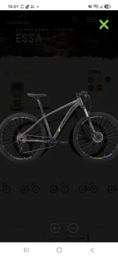 Bicicleta Oggi HDS Tam 17 envio na Caixa 
