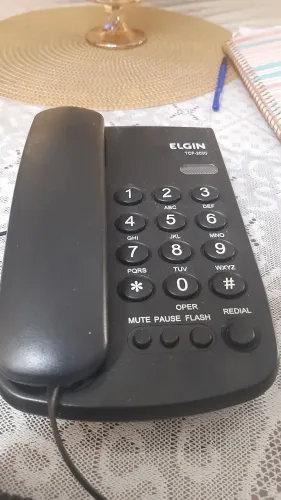 Telefone fixo seminovo Élgin modelo TCF 2000 ótimo está?ó alta qualí?á?é