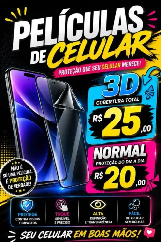 Estou vendendo película de cllr novas