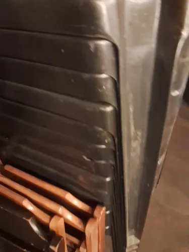 Jogo mesa e cadeira plástica preto para bar