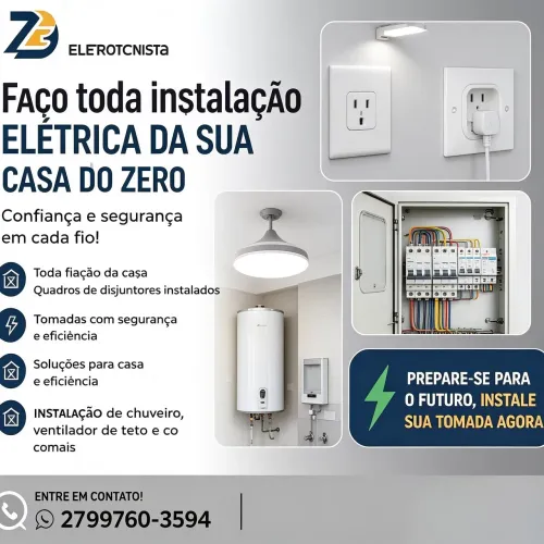 SOU ELETRICISTA FAÇO TODA SUA ELÉTRICA DO ZERO