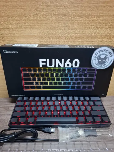Teclado Magnético AKKO X Moonsgeek Fun60 PRO, 60%, Hall Effect, ARGB, Switch Akko Glare