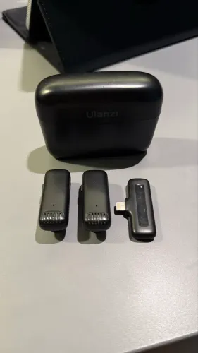 Microfone Sem Fio Ulanzi J12 iPhone iPad Lightning 2 Mics