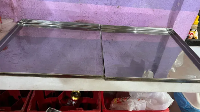 5 tabuleiro inox 