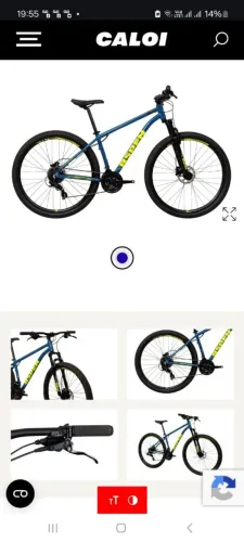Bicicleta aro 29 Caloi Aspen 24 marchas quadro de alumínio, nova na caixa nunca usada