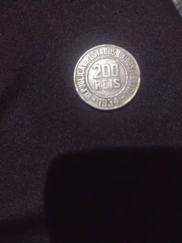 Moeda antiga 200 Réis 