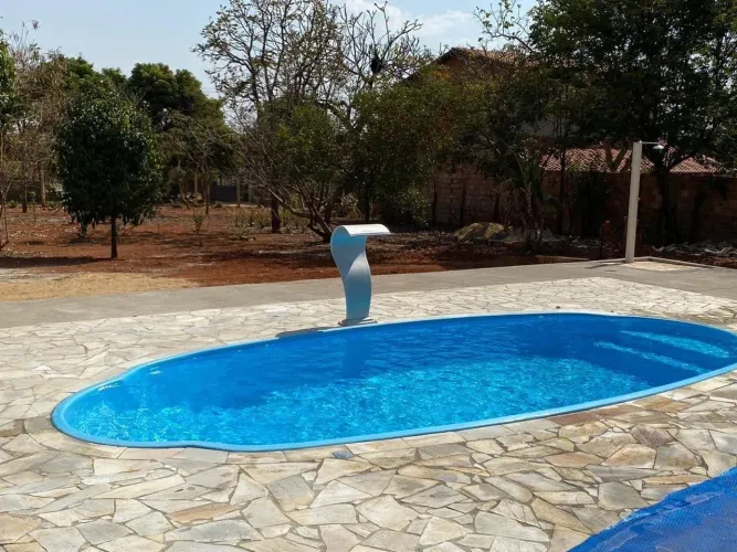 Piscina de 8 metros de fibra