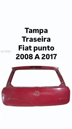 Tampa Traseira Fiat Punto 2008 2009 2010 2011 2012 2013 2014 2015 2016 2017