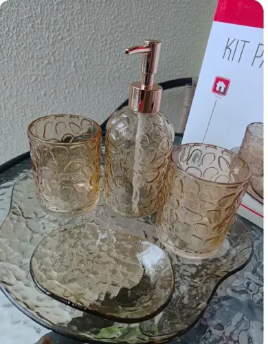 Kit para banheiro Stones 5 pçs Hauskraft